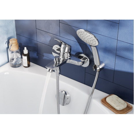 Смеситель Santek Таос для ванны с душем, с аксессуарами, WH5A10009C001